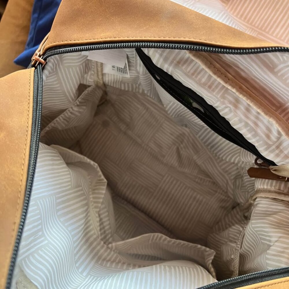 Petunia Pickle Bottom Diaper Backpack in Brioche - Picture 7 of 10